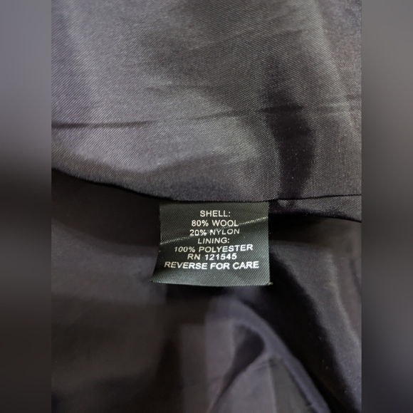 London Fog Luxury Wool Purple Overcoat 💜 Size 12 - Picture 3 of 7